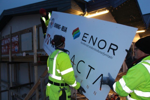 Húsið var merkt sl. föstudag