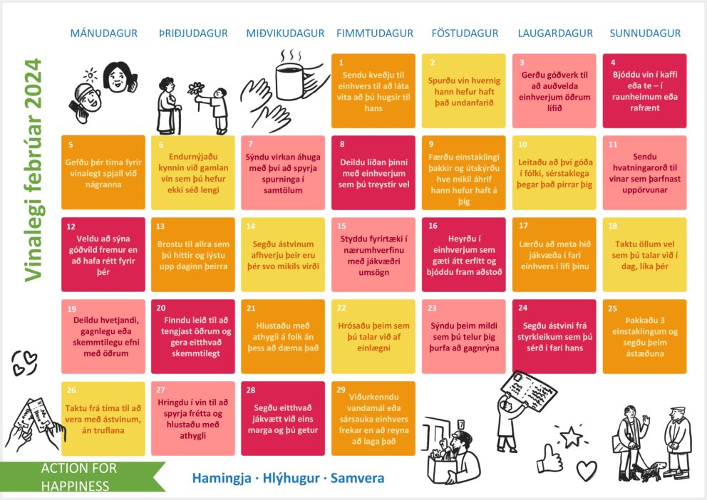 VelVIRK - Virknidagatal fyrir febrúar