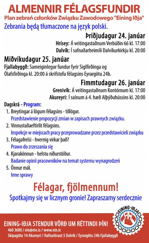 Fimm fundir í vikunni - láttu sjá þig!