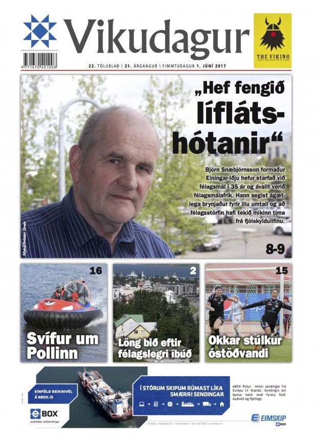 Viðtal við Björn formann í Vikudegi