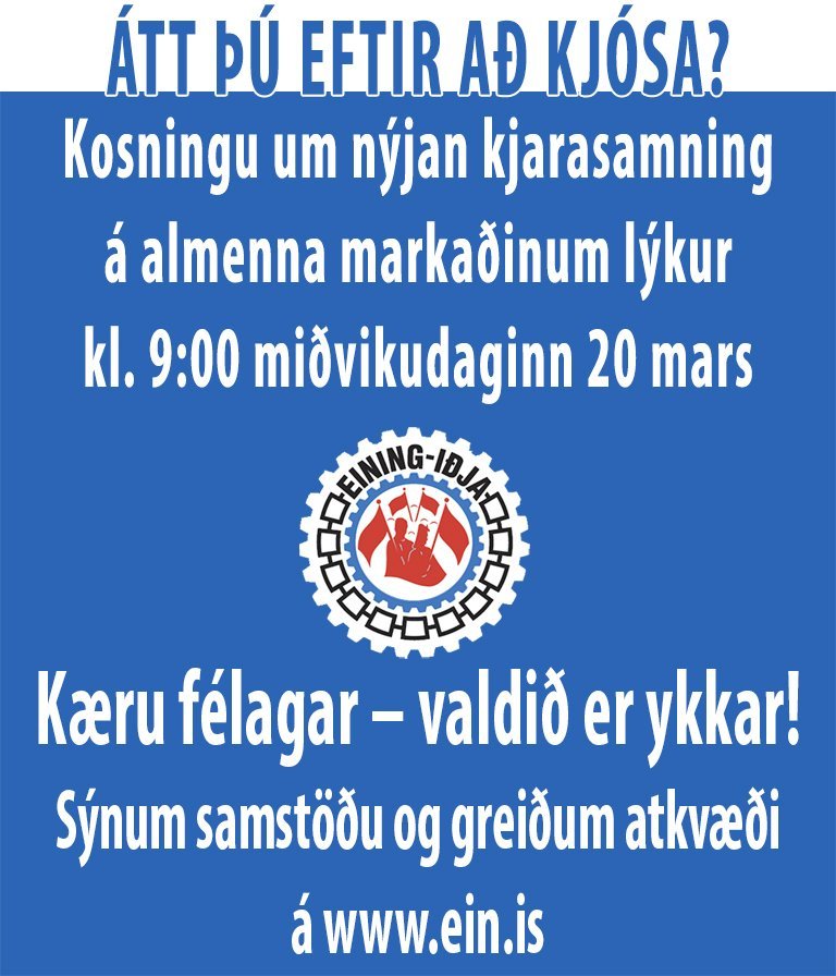 Átt þú eftir að kjósa? - Atkvæðagreiðslu lýkur kl. 9