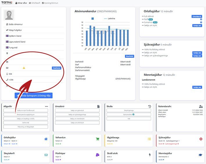 Félagsmannasjóður – Getum ekki borgað ef vantar upplýsingar!