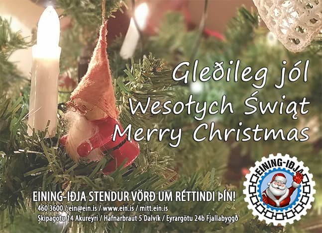 Gleðileg jól - Wesołych Świąt - Merry Christmas