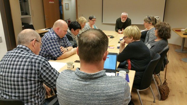 Frá fundinum í gær