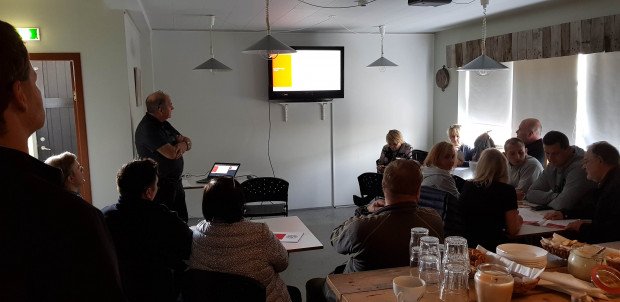 Frá fundinum í Hrísey