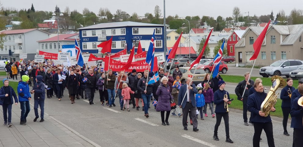 Myndir frá 1. maí á Akureyri