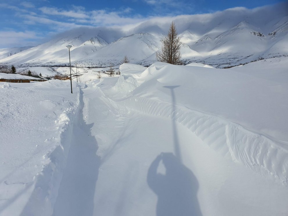 Illugastaðir - smá snjór