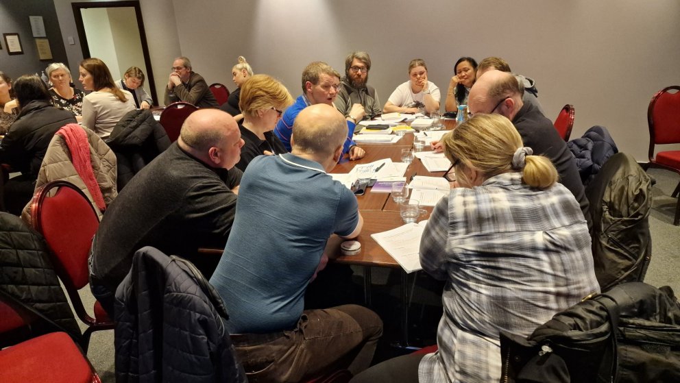 Frá fundi samninganefndar félagsins fyrr á árinu