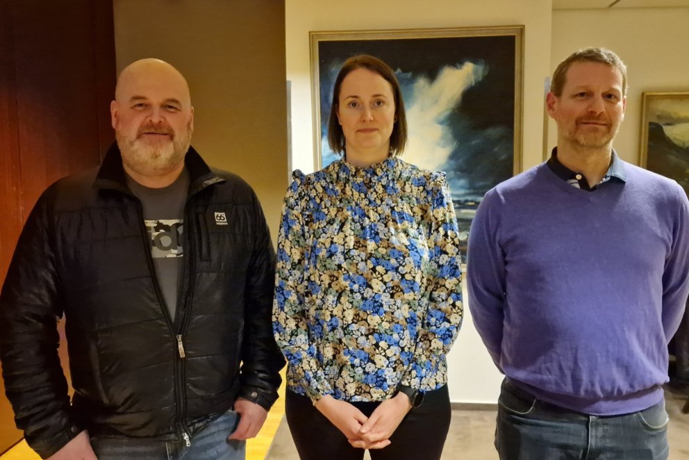 Formennirnir þrír sem öll voru endurkjörin á aðalfundum deildanna í ár. F.v.: Ingvar, Guðbjörg og Tr&hellip;