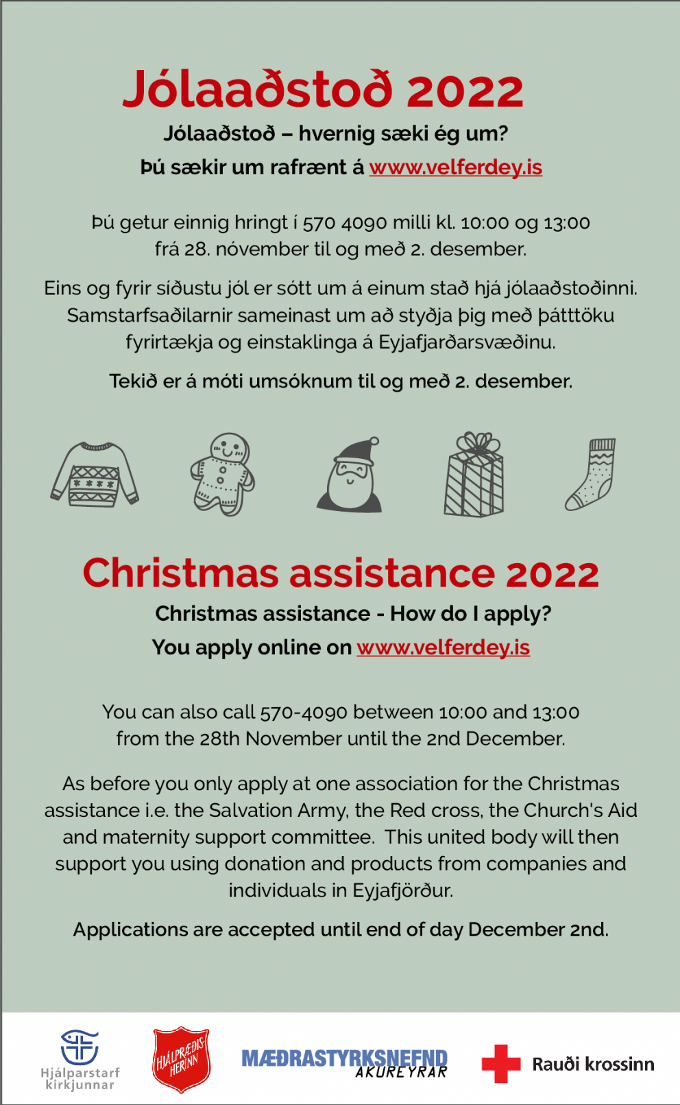 Hvernig sæki ég um jólaaðstoð?