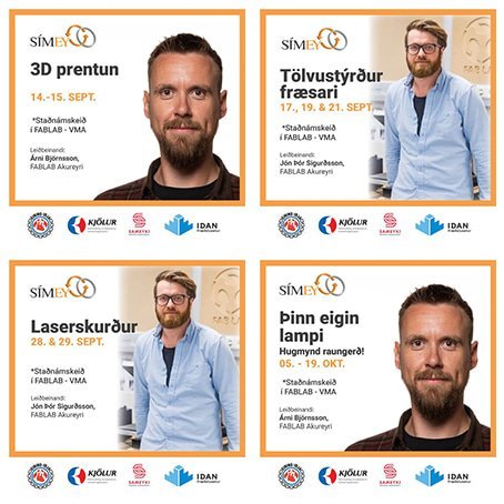 SÍMEY - 4 FABLAB námskeið á haustönn