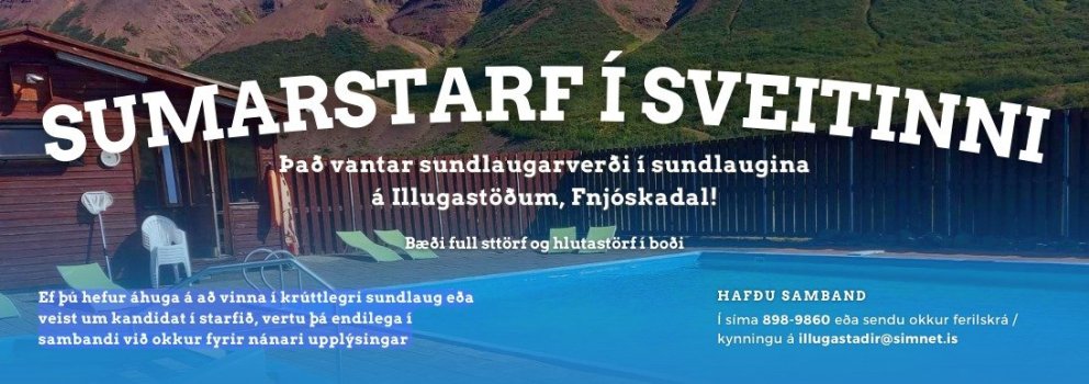 Sumarstarf í sveitinni!