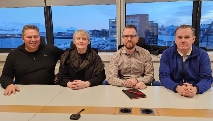 Á myndinni eru formenn félaganna sem sátu óformlegan fund með Samtökum atvinnulífsins í húsnæði Ríki&hellip;