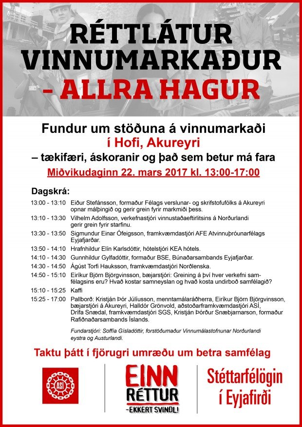Réttlátur vinnumarkaður – allra hagur!