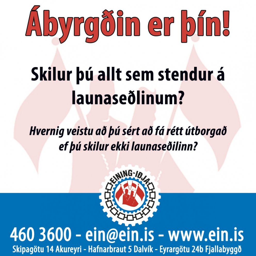 Ábyrgðin er þín!