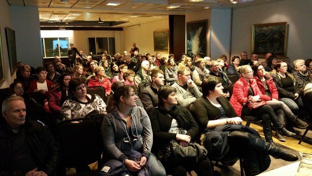 Fjölmargir félagsmenn mættu á fundinn