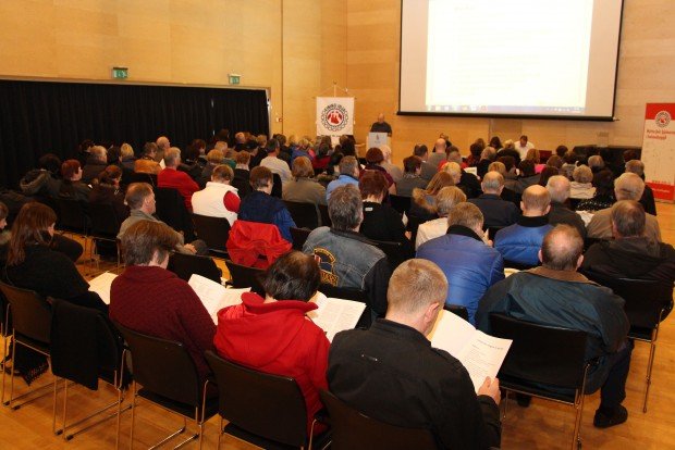 Fjölmargir félagsmenn mættu á aðalfundinn