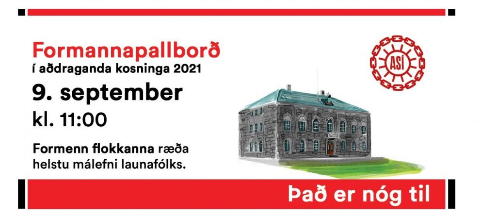 Pallborðsumræður með forystufólki stjórnmálaflokkanna // Panel discussion with party leaders