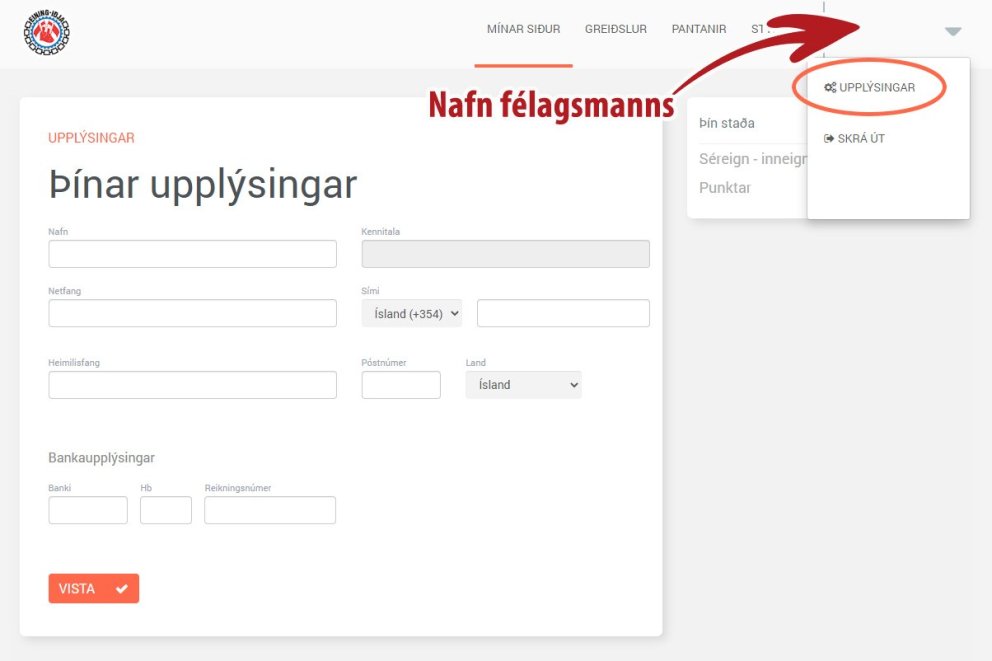 Mínar síður - umsóknir í fræðslusjóð