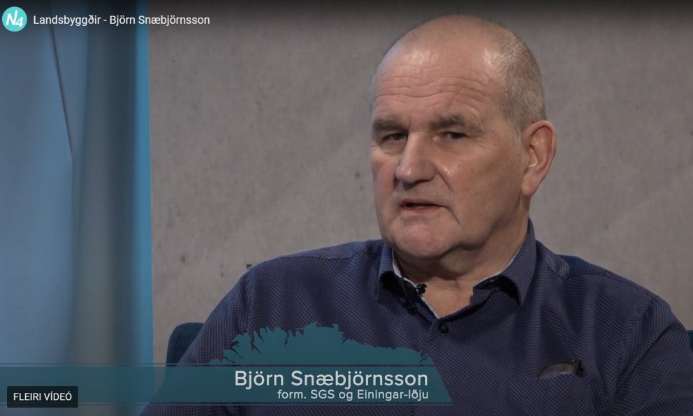 Formaður félagsins var gestur í Landsbyggðum á N4
