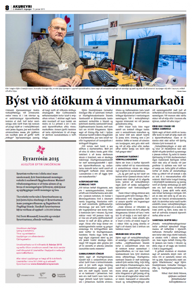 Býst við átökum á vinnumarkaði