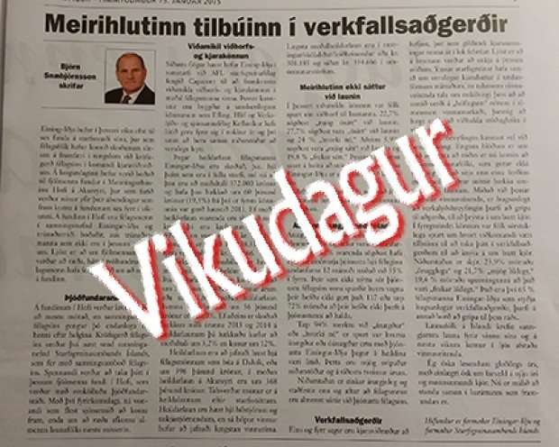 Meirihlutinn tilbúinn í verkfallsaðgerðir