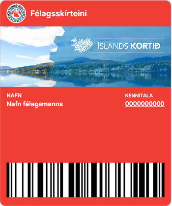 Rafræn félagsskírteini komin í notkun