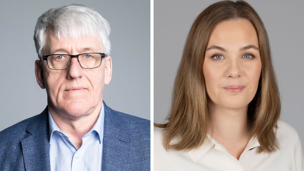 Finnbjörn Hermannsson, forseti ASÍ, og Sonja Ýr Þorbergsdóttir, formaður BSRB.