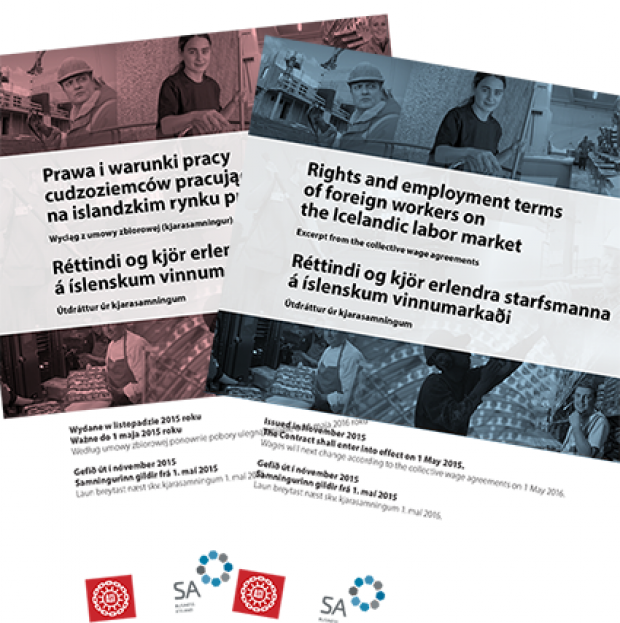 Upplýsingar á ensku og pólsku