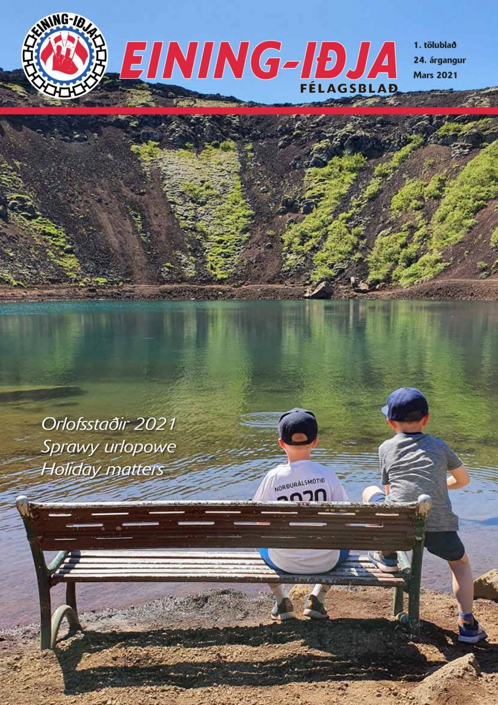 Orlofsblaðið borið út í gær