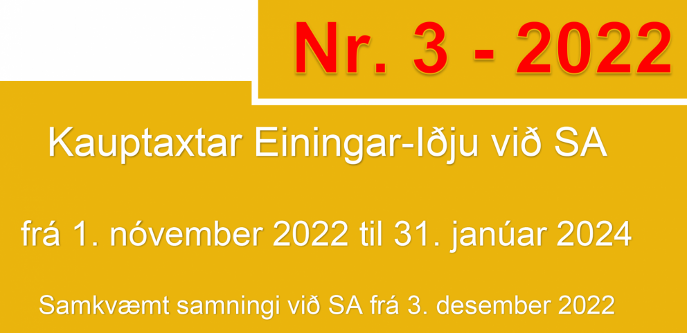 Nýir kauptaxtar við SA komnir á netið