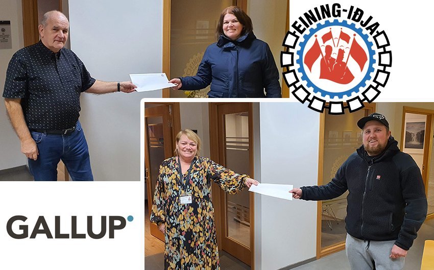 Gallup könnun félagsins - nöfn vinningshafa