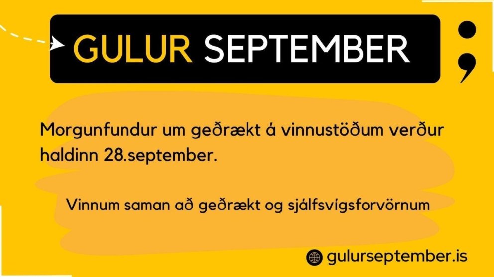 Er allt í gulu á þínum vinnustað? Morgunfundur á morgun