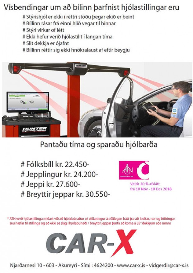 AN kortið - sértilboð hjá CAR-X