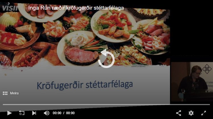 Falleg er myndin af hlaðborðinu sem notuð var til að skreyta glærurnar þegar Inga var að fjalla um k…