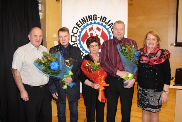 Þrír sæmdir gullmerki