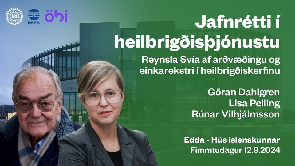 Jafnrétti í heilbrigðisþjónustu - málþing í streymi