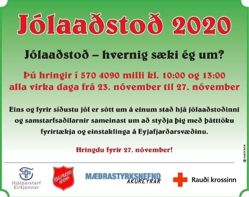 Jólaaðstoðin 2020 í Eyjafirði