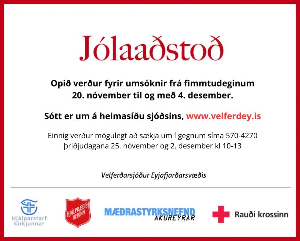 Velferðarsjóður - Opnað á morgun fyrir umsóknir