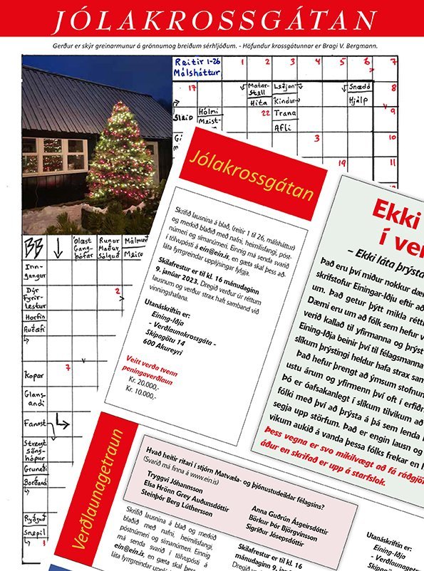 Krossgáta og getraun - Skilafrestur að renna út