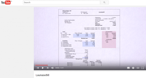 Okkar réttur - Launaseðillinn