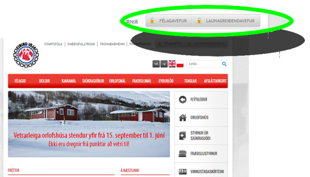 Félagavefur og vefur launagreiðenda verða lokaðir um helgina