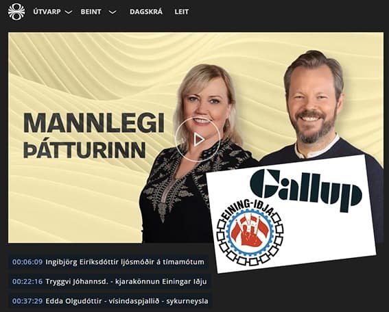 Kjarakönnun félagsins í Mannlega þættinum á Rás 1