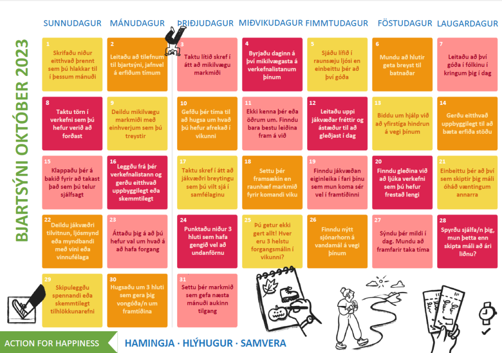 VelVIRK - Virknidagatal fyrir október
