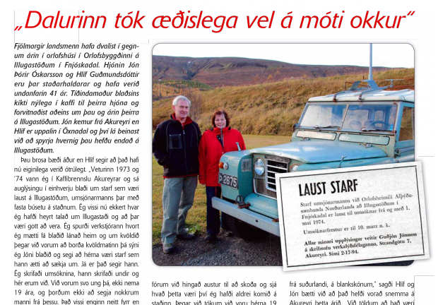 „Dalurinn tók æðislega vel á móti okkur“