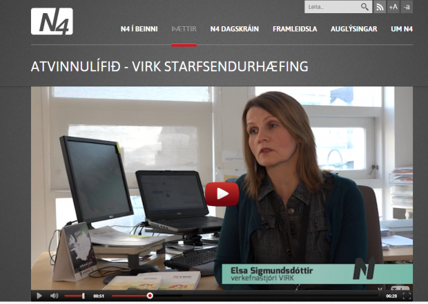 Umfjöllun um Virk á N4