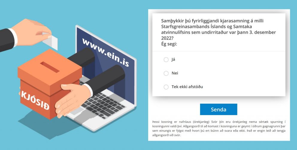 Atkvæðagreiðsla um nýjan samning við SA hefst kl. 12 - Tökum þátt!