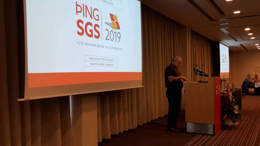 7. þing SGS sett - ræða formanns