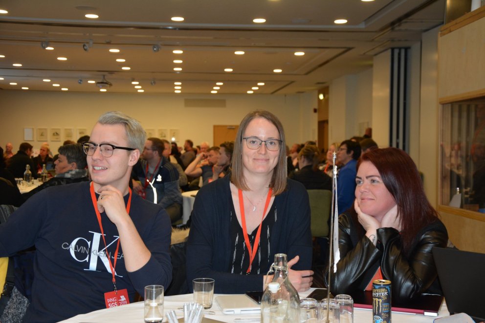 Sigurpáll og Guðbjörg á þingi ASÍ sl. haust ásamt Hrefnu ritara félagsins