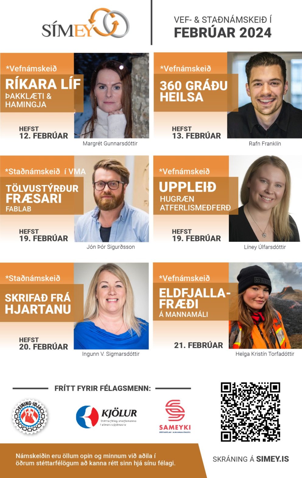 SÍMEY - námsframboð á vorönn